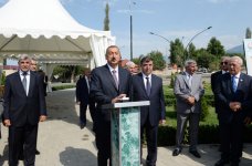 President of Azerbaijan attends ceremony of pumping drinking water to Ismayilli city (PHOTO)