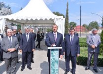 Президент Азербайджана принял участие в церемонии подачи питьевой воды в Исмаиллы (ФОТО)