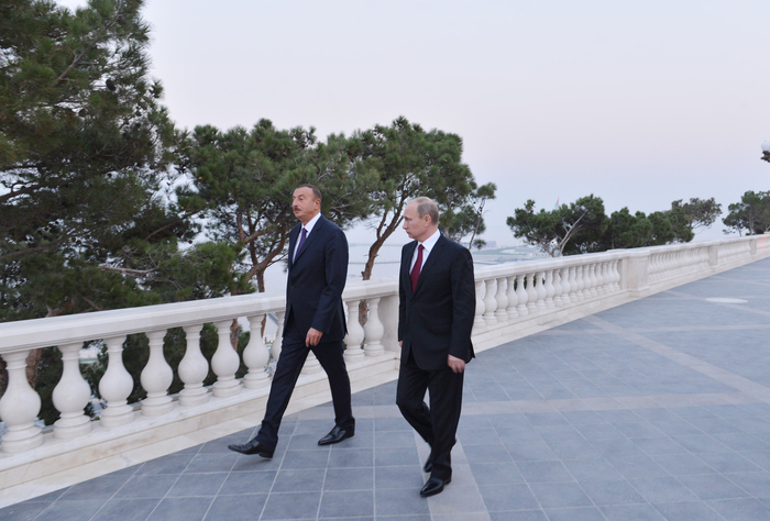 Президенты Азербайджана и России побывали в бакинском Нагорном парке и «Ичеришехер» (ФОТО)