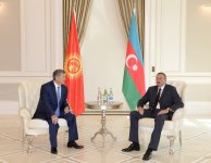 Azerbaijani President meets Kyrgyz counterpart in Gabala