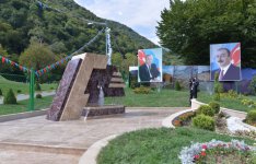 President Ilham Aliyev attends ceremony of pumping drinking water to Oghuz city (PHOTO)