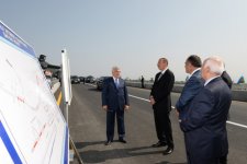 President Ilham Aliyev opens Shaki-Gakh stretch of Shaki-Gakh-Zagatala highway after reconstruction (PHOTO)