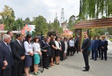 Президент Азербайджана принял участие в церемонии подачи питьевой воды в город Загатала (ФОТО)