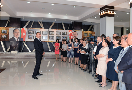 Prezident İlham Əliyev Qaxda Olimpiya İdman Kompleksinin açılışında iştirak edib (FOTO)
