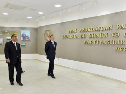 В Балакенском районе состоялось открытие нового здания районной организации партии "Ени Азербайджан" (ФОТО)
