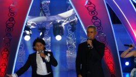 Юный азербайджанский исполнитель спел с Алессандро Сафина (фото-видео)