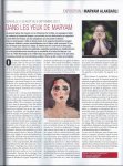 В популярном французском журнале «Искусство» опубликован материал о творчестве молодой азербайджанской художницы
