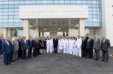 Президент Азербайджана принял участие в открытии Агджабединской центральной районной больницы (ФОТО)