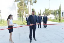 Azerbaijani President Ilham Aliyev attends opening of new administrative building of New Azerbaijan Party's Sabirabad District organization (PHOTO)