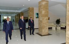 Azerbaijani President attends opening of Heydar Aliyev Center in Sabirabad District (PHOTO)