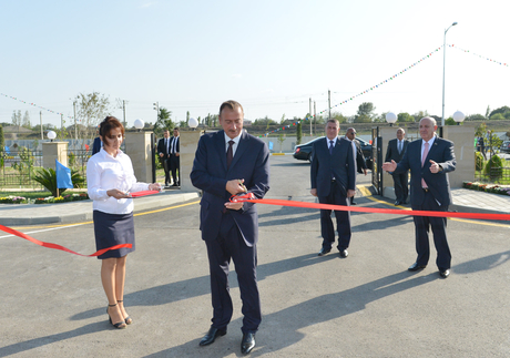 Prezident İlham Əliyev Saatlı Olimpiya İdman Kompleksinin açılışında iştirak edib (FOTO)