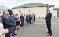 Azerbaijani President Ilham Aliyev inspects reconstruction work to improve internal roads in Mashtaga (PHOTO)