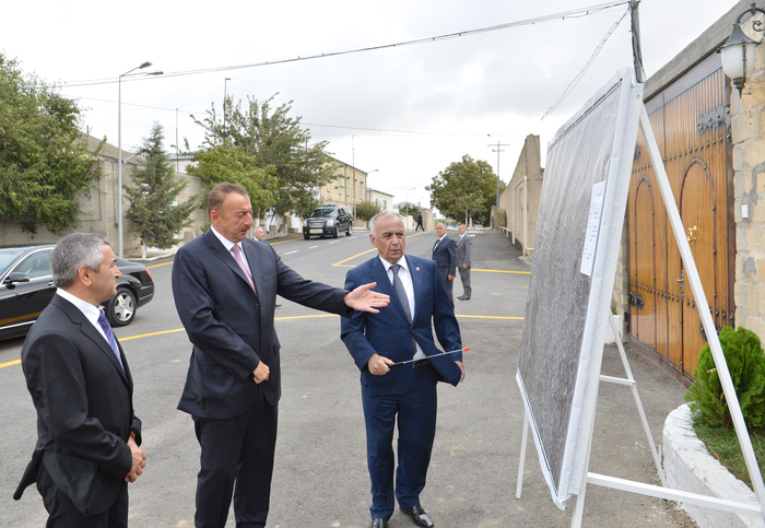 Президент Ильхам Алиев: Все инфраструктурные проекты в поселках Азербайджана должны быть выполнены на высоком уровне (ФОТО)