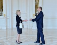 Azerbaijani President receives credentials of Belgian ambassador (PHOTO)