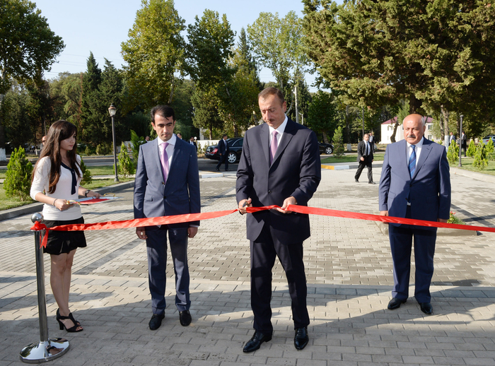Azerbaijani President attends opening of Masalli Regional Boxing Center (PHOTO)