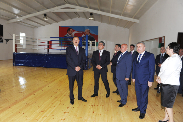Президент Ильхам Алиев принял участие в открытии Масаллинского регионального центра бокса (ФОТО)