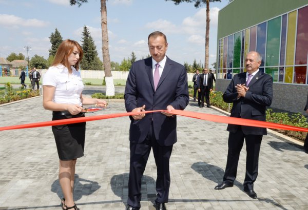 President Ilham Aliyev opens  “Fidan” orphanage-kindergarten in Jalilabad (PHOTO)