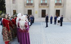 Azerbaijani President inaugurates culture center in Masalli after major overhaul (PHOTO)