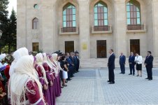 Azerbaijani President inaugurates culture center in Masalli after major overhaul (PHOTO)