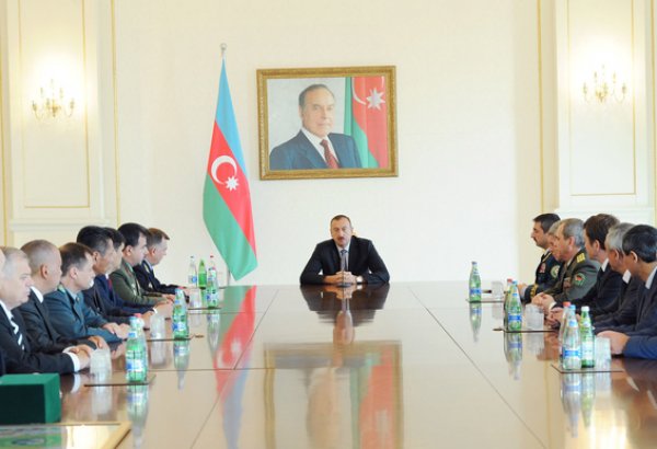 Президент Ильхам Алиев: Безопасность любого государства обеспечивается, в том числе, безопасностью его границ (ФОТО)