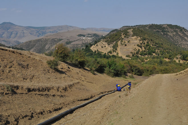 Yardımlı rayonunun içməli su təchizatı yaxşılaşdırılır (FOTO)