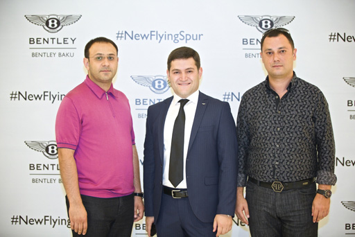 В Баку представлен люксовый седан Bentley Flying Spur (ФОТО)