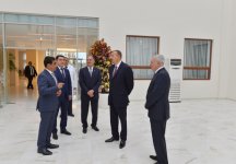 Президент Ильхам Алиев принял участие в открытии Евлахской центральной больницы (ФОТО)