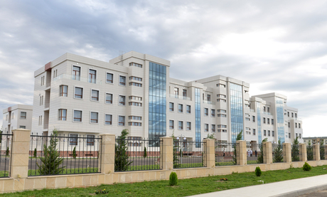Президент Ильхам Алиев принял участие в открытии Евлахской центральной больницы (ФОТО)