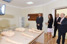 Ильхам Алиев и его супруга приняли участие в открытии Учебно-хирургической клиники Азербайджанского медуниверситета (ФОТО)