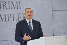 Президент Азербайджана и его супруга приняли участие в церемонии открытия Губинского мемориального комплекса геноцида (версия 2) (ФОТО)