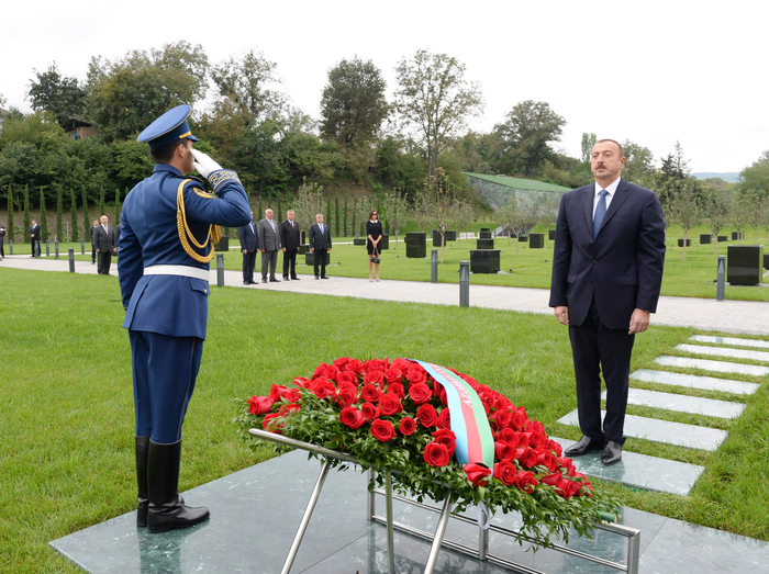 Президент Азербайджана и его супруга приняли участие в церемонии открытия Губинского мемориального комплекса геноцида (версия 2) (ФОТО)
