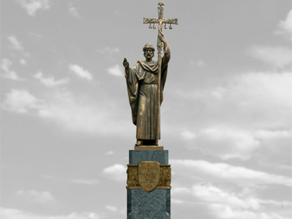 Скульпторы Азербайджана привезли в Астрахань памятник князю Владимиру