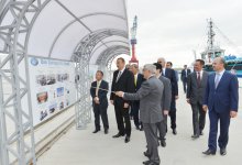 Azərbaycan Prezidenti İlham Əliyev Bakı gəmiqayırma zavodunun açılış mərasimində iştirak edib (FOTO)