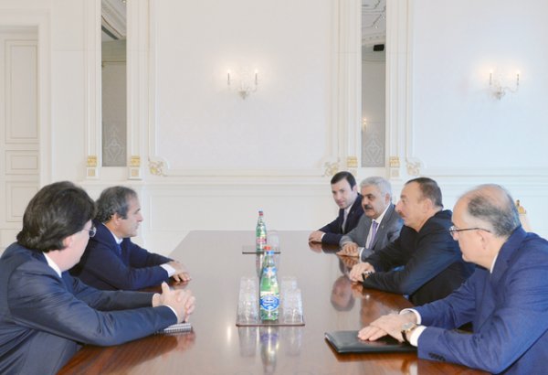 Президент Азербайджана принял Мишеля Платини