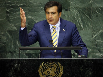 Georgian president to speak from tribune at the UN