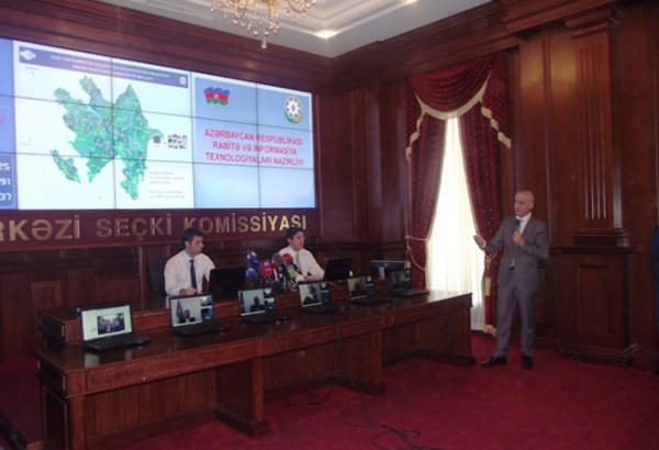 Minister: Polling stations in Azerbaijan can be observed by web cams (PHOTO)