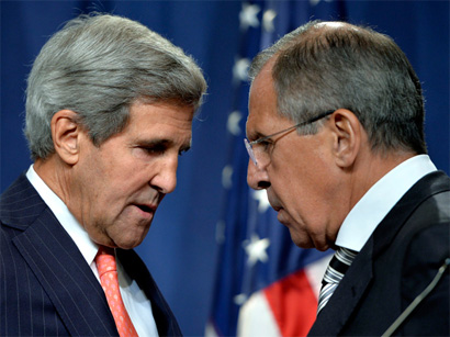 Lavrov və Kerri Ukrayna böhranını müzakirə edirlər