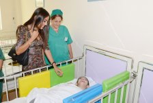Vice-President of Heydar Aliyev Foundation visits special boarding school, summer camp of orphanage, psycho-neurological orphanage and Downs Syndrome Association in Baku’s four districts (PHOTO)