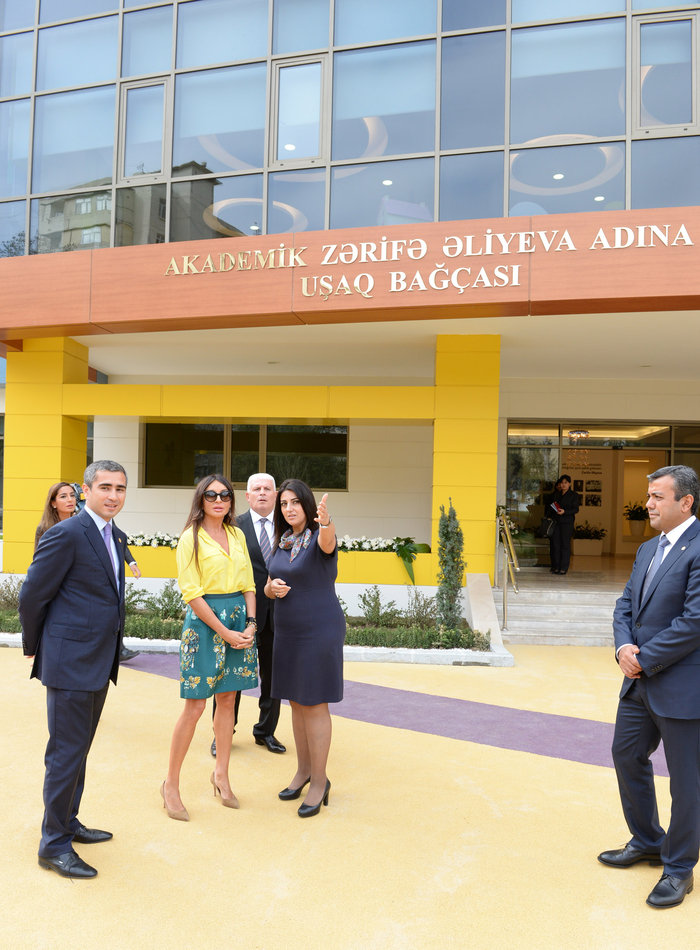 Первая леди Азербайджана приняла участие в церемонии открытия нового здания детсада им. Зарифы Алиевой (ФОТО)