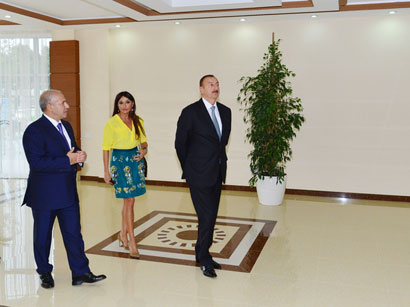 Azerbaijani President and his spouse attend opening of care home for war and industrially disabled people in Bilgah settlement (PHOTO)