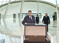 Azerbaijani President and his spouse attend opening of building of Air Traffic Control Center of Azerbaijan Airlines (PHOTO)