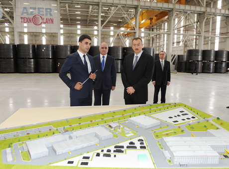 Sumqayıt Kimya Sənaye Parkı ərazisində “Azərtexnolayn” MMC-nin polad boru zavodu açılıb (FOTO)