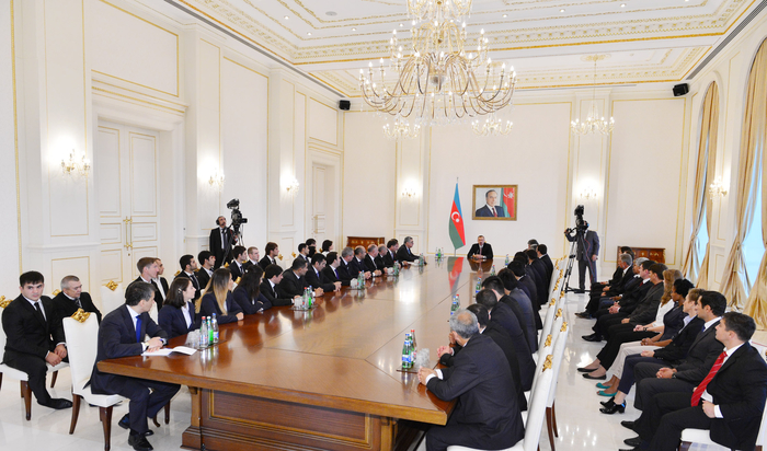 Президент Ильхам Алиев: В последние годы Азербайджан смог подняться на международных соревнованиях на самые высокие ступени (ФОТО)