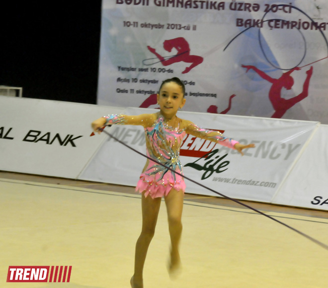 Bədii gimnastika üzrə XX Bakı çempionatının ilk günü qaliblər müəyyənləşib (FOTO)
