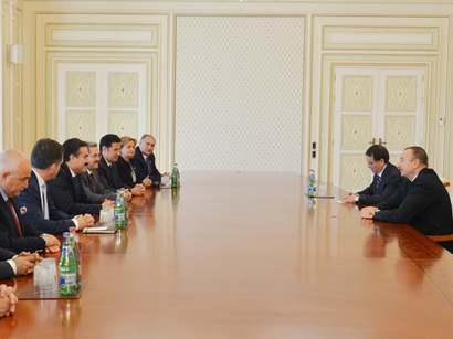 Президент Азербайджана принял делегацию Великого национального собрания Турции