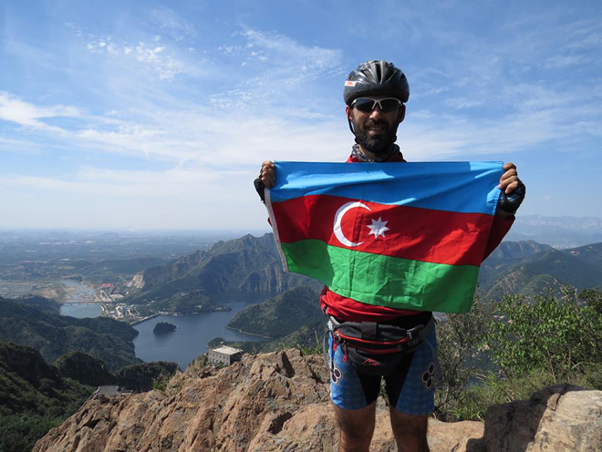 Рамиль Зиядов начал велотур, посвященный Дню Государственного флага Азербайджана (фото)