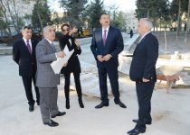 Prezident İlham Əliyev və xanımı yeni salınan Dədə Qorqud parkında görülən işlərlə tanış olublar (FOTO)