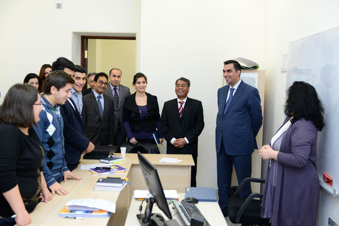 Посол Индии в Азербайджане посетил Бакинскую высшую школу нефти (ФОТО)