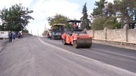 Ускорена реконструкция одной из автодорог в Азербайджане (ФОТО)