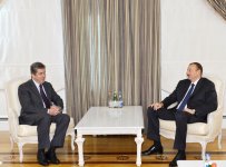 Azerbaijani President receives former Bulgarian President